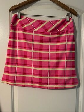 Golftini Pink Plaid Women's Golf Skirt